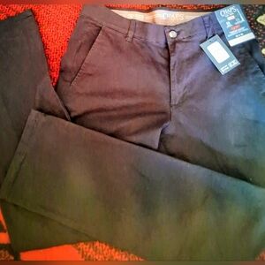 Chaps NWT Mens Black Pants Sz 32 X 32, MSRP $65